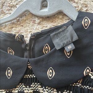 Anna Sui Black and Gold Blouse